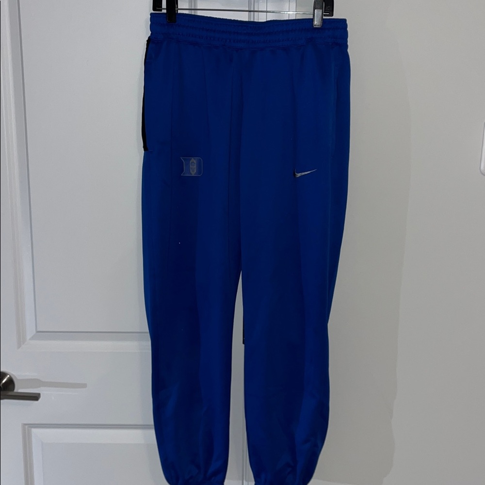 Duke Royal Blue Devils Basketball Soccer warm up jog track pants sweatpants L
